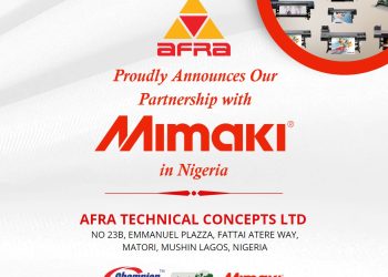 AFRA PARTNERS MIMAKI ON LARGE FORMAT PRINTING MACHINES SALES, INSTALLATION AND SERVICES