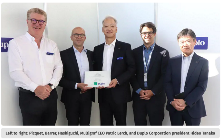 DUPLO LOOKS TO THE FUTURE WITH MULTIGRAF BUY