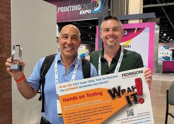 FEDRIGONI SELF-ADHESIVE RI-JET C50 CAST VINYL WINS PRINTING UNITED 2024 PINNACLE AWARD