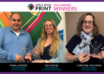 GIRLS WHO PRINT HONOURS THREE INDUSTRY MEMBERS